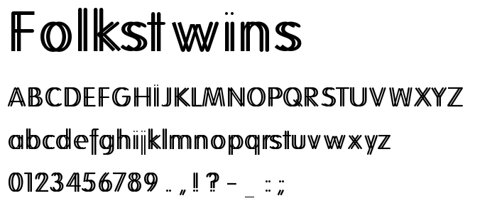 FolksTwins font