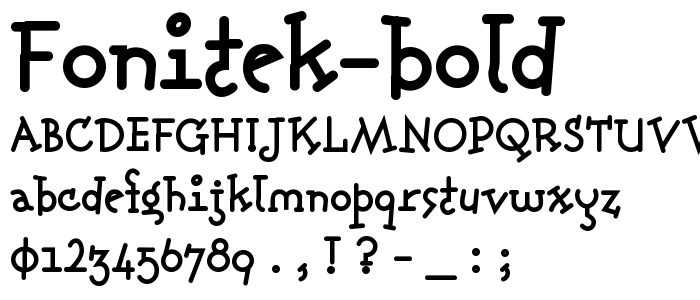 Fonitek Bold font
