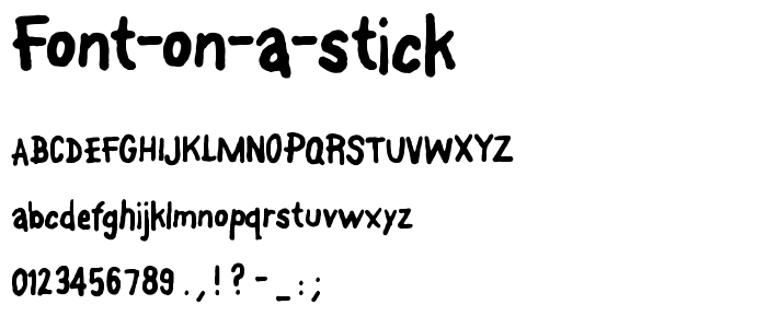 Font-On-A-Stick font