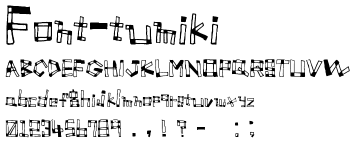 Font TUMIKI font