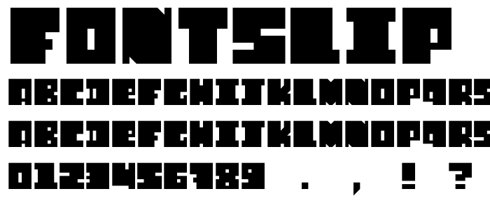 FontSlip font