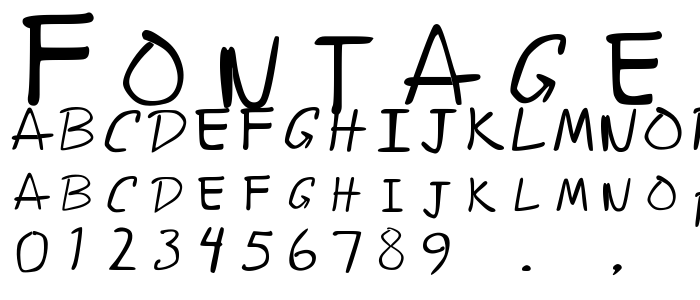 Fontageous Rendition font