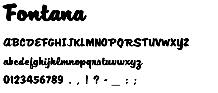 Fontana font