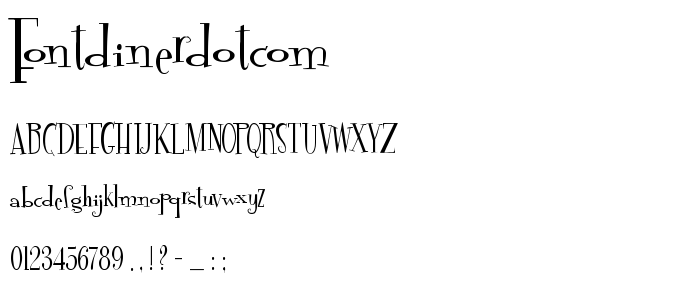 Fontdinerdotcom font