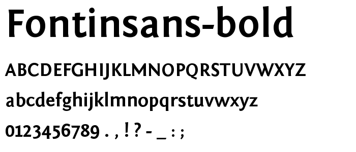 FontinSans-Bold font
