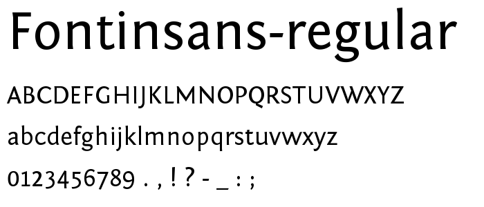 FontinSans-Regular font