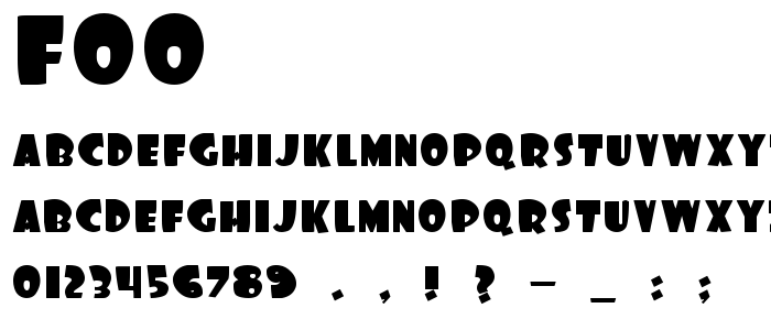 Foo font