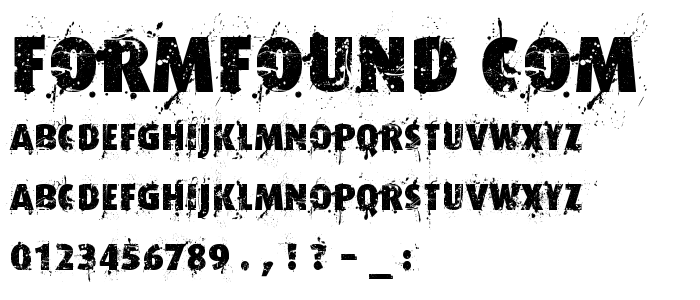 Formfound_com font