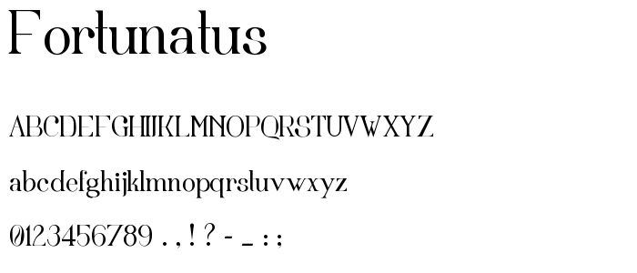 Fortunatus font