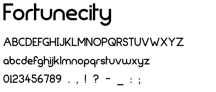 FortuneCity font