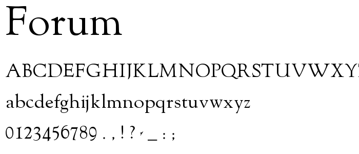 Forum font