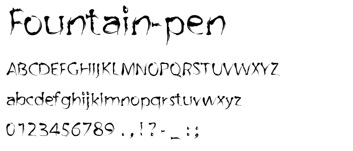 Fountain Pen font