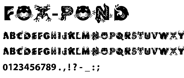 Fox Pond font
