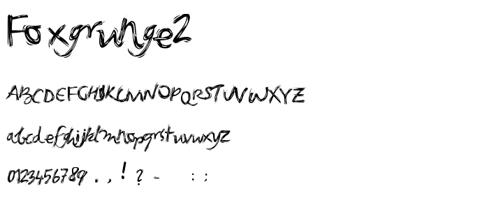 FoxGrunge2 font