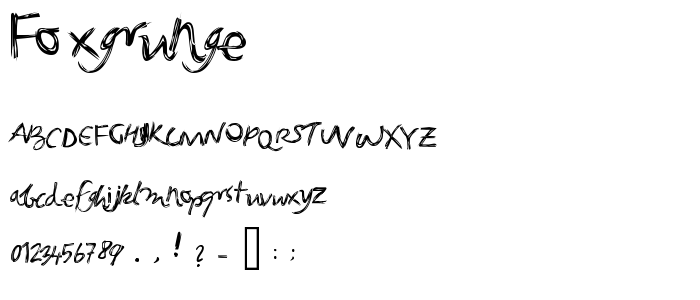 Foxgrunge font