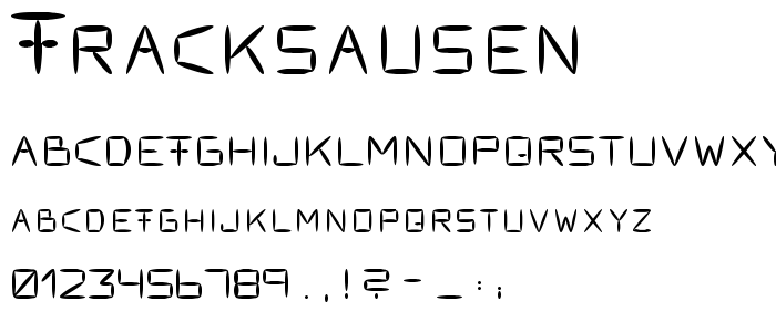 Fracksausen font