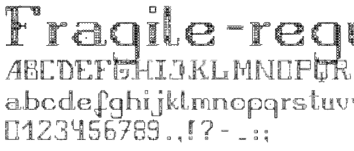 Fragile Regular font