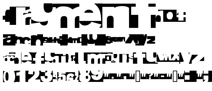 FragmentBO4 font