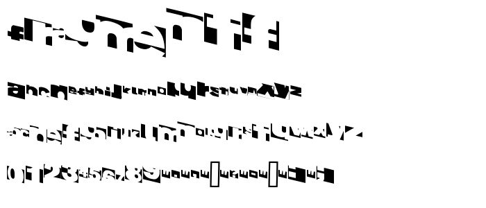 FragmentF font