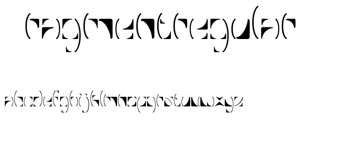 FragmentRegular font