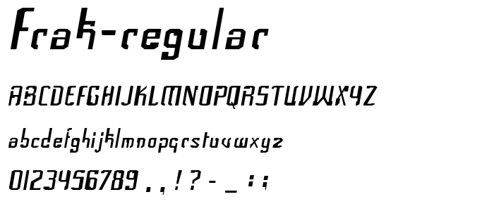 Frak Regular font