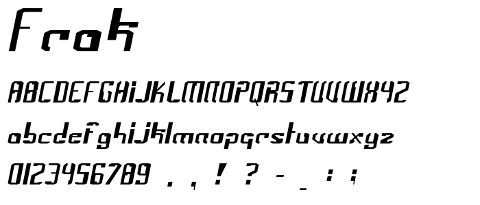 Frak font