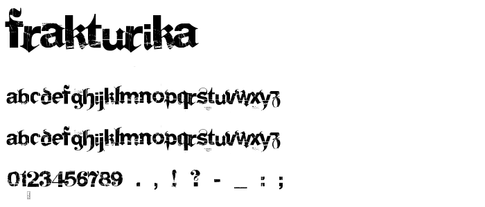 Frakturika font