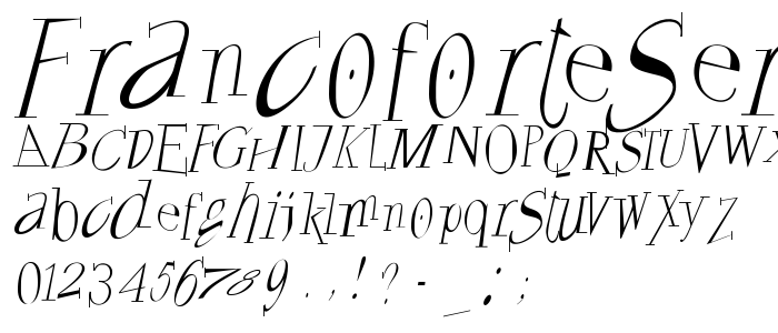 FrancoforteSerifus font