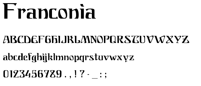 Franconia font