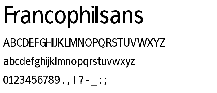 FrancophilSans font