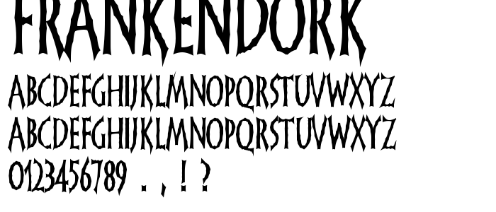FrankenDork font