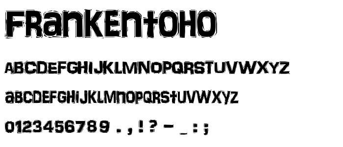 FrankenTOHO font