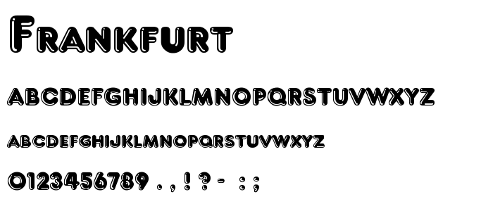 Frankfurt font