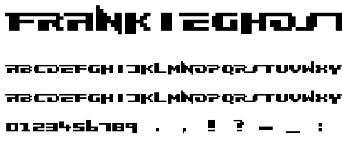 Frankieghost font