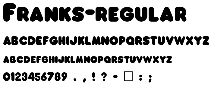 Franks Regular font