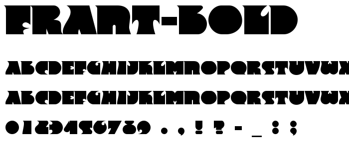 Frant Bold font