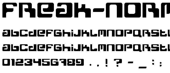 Freak Normal font