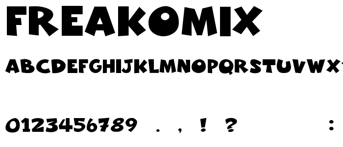 Freakomix font