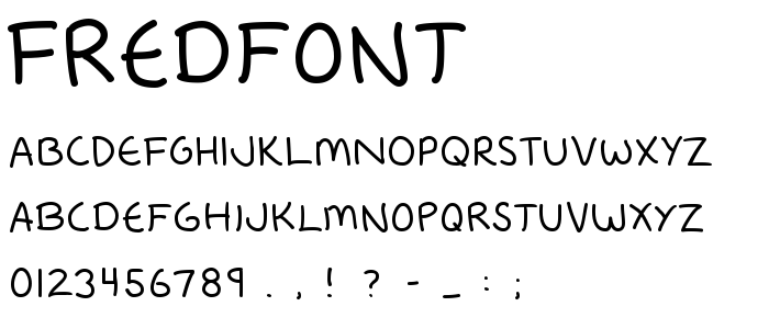 Fredfont font