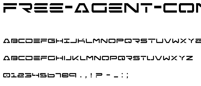 Free Agent Condensed font