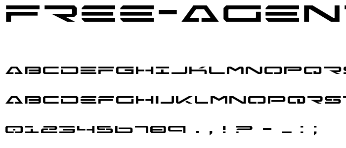 Free Agent Expanded font