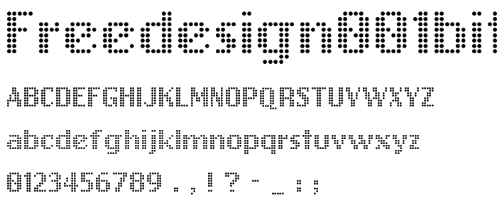FreeDesign001Bitbit font