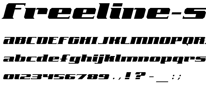 FreeLine-SerifCruiser font
