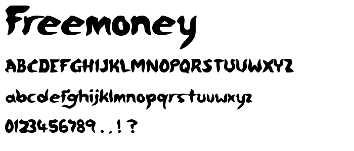 FreeMoney font