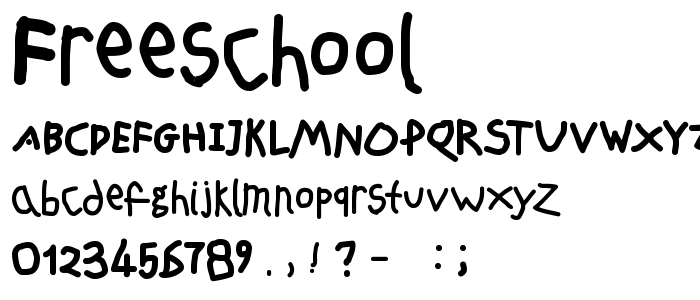 FreeSchool font
