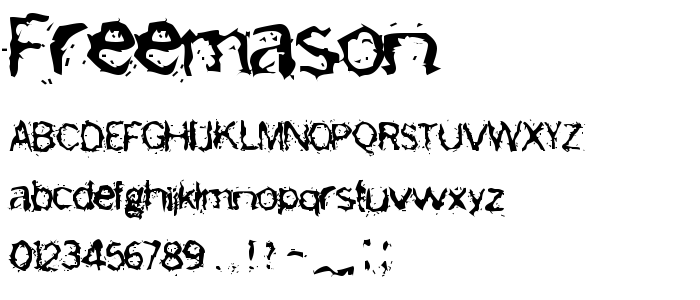 Freemason font