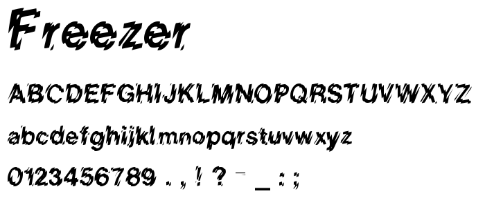 Freezer font