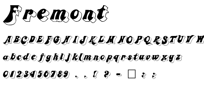 Fremont font