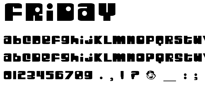 Friday font