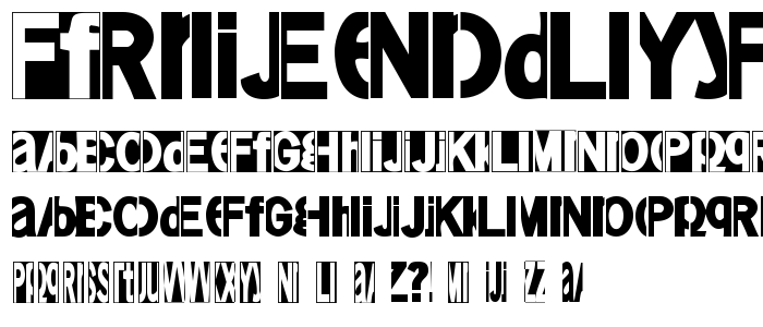 FriendlyFire font